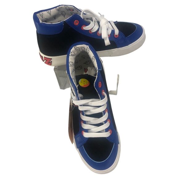Dragon Ball Z, Hi-Top Shoes Sneakers White /Blue /Yellow SIZE 3 - Picture 4 of 9